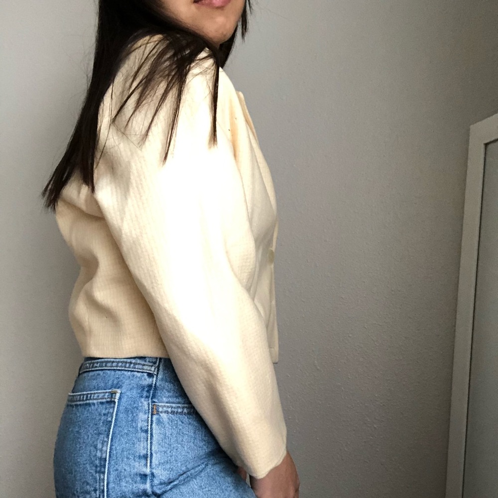 🔴Vintage Cream Blazer - Picture 10 of 16